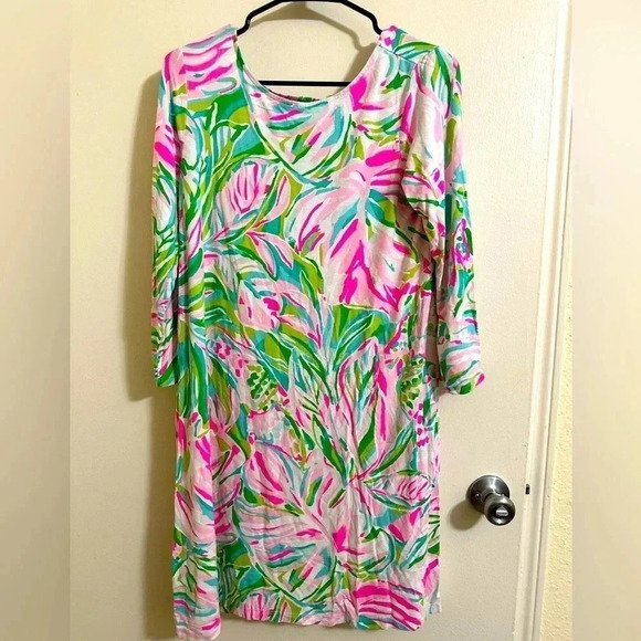 EUC Lilly Pulitzer Floral Dress - Picture 1 of 2